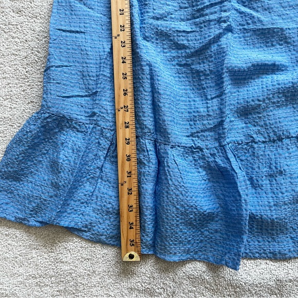 MARIE OLIVER SQUARE NECK PUFF SLEEVE LINED DRESS PRETTY FEMININE TRENDY DAINTY - Picture 9 of 10